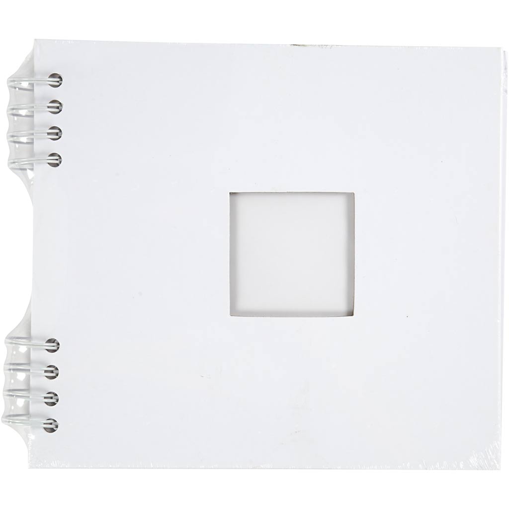 Creativ company Album à spirales, format 20x20 cm, 250 g, blanc, 1 pièce