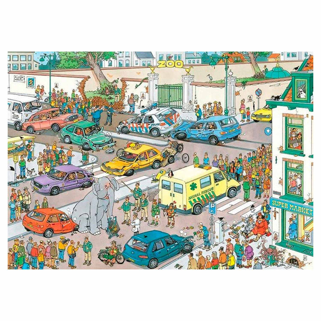 Jumbo Jan Van Haasterren Puzzle - va faire du shopping, 1000st.