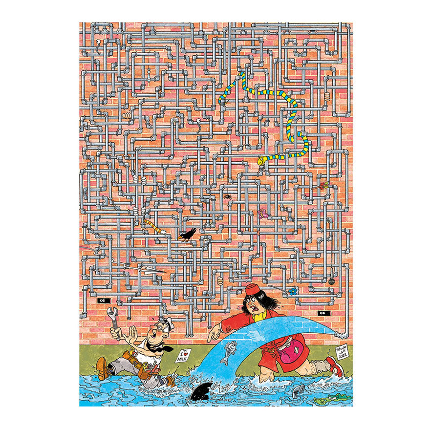 Jan van Haasteren, expert en puzzles 05, où est la fuite ? 500 pièces.