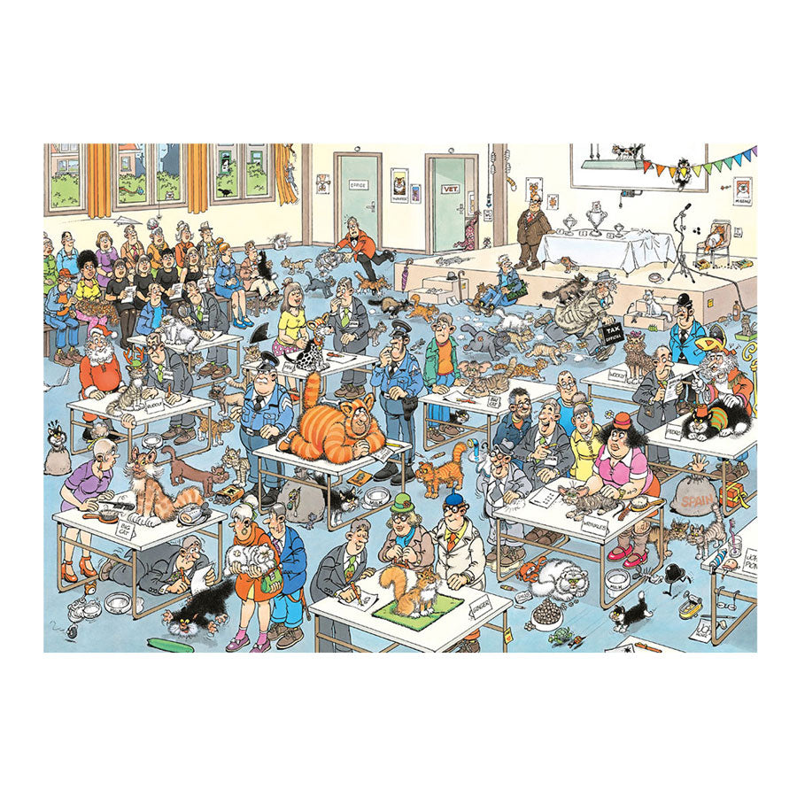 Puzzle Jan van Haasteren - exposition féline, 2000 pcs.