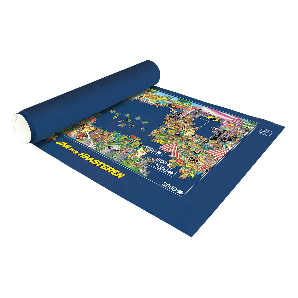 Tapis et rouleau de puzzle Jan van Haasteren, jusqu'à 3000 pièces