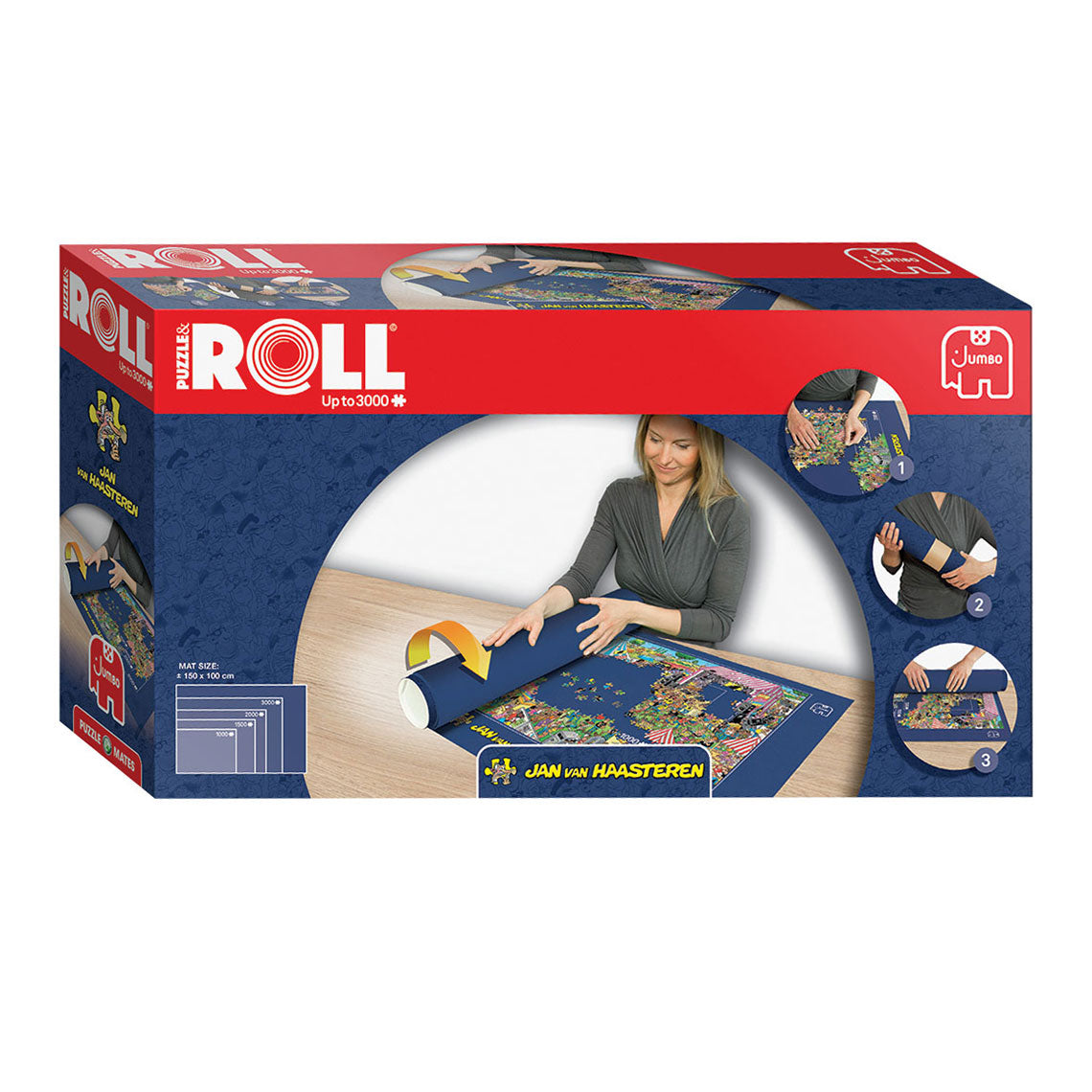 Tapis et rouleau de puzzle Jan van Haasteren, jusqu'à 3000 pièces