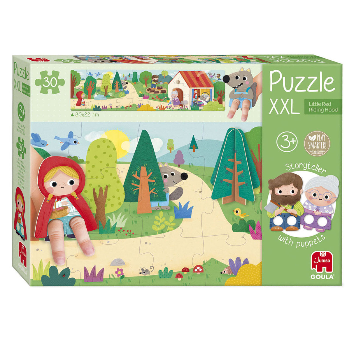 Diset jumbo goula puzzle xxl petit chaperon rouge, 30 pcs.