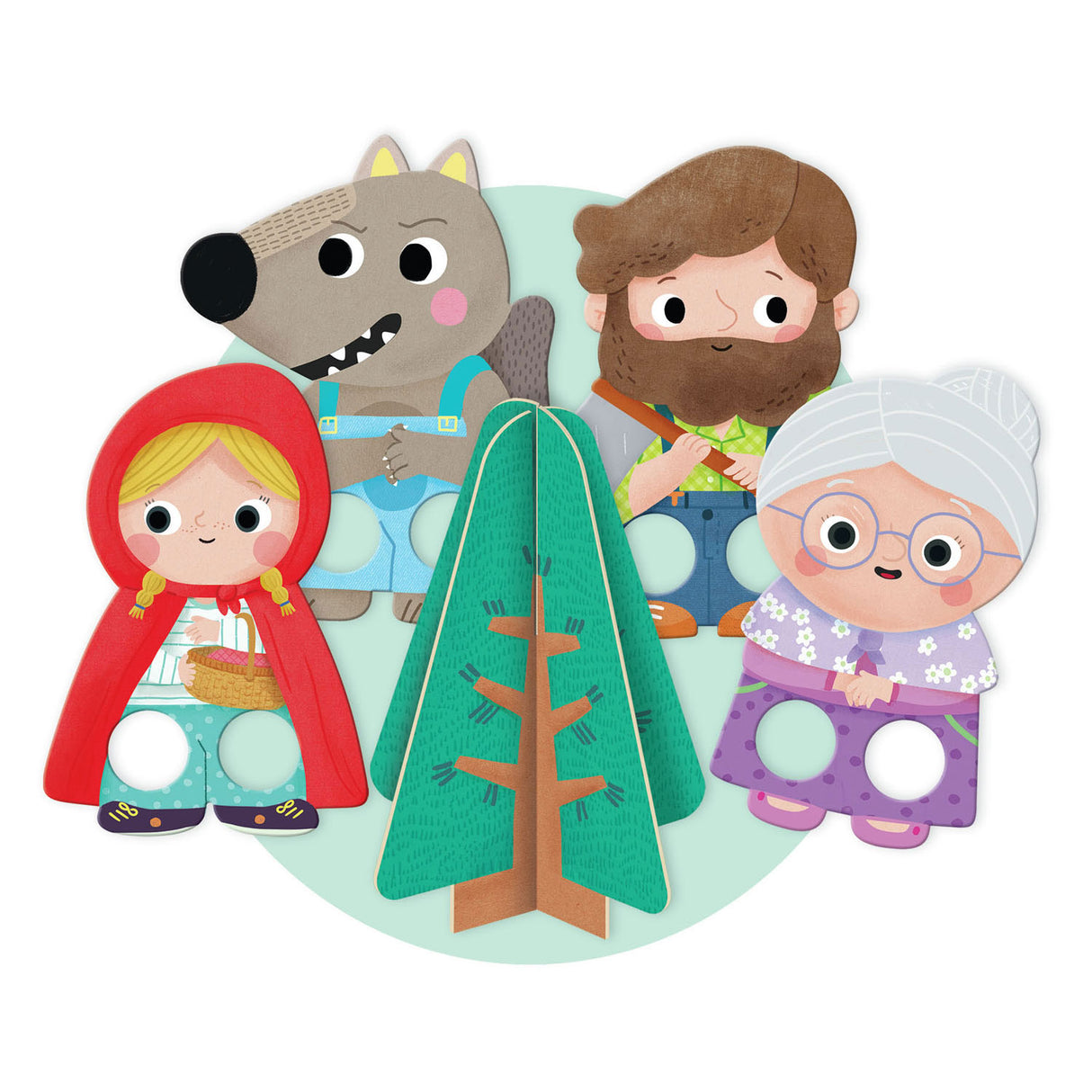 Diset jumbo goula puzzle xxl petit chaperon rouge, 30 pcs.