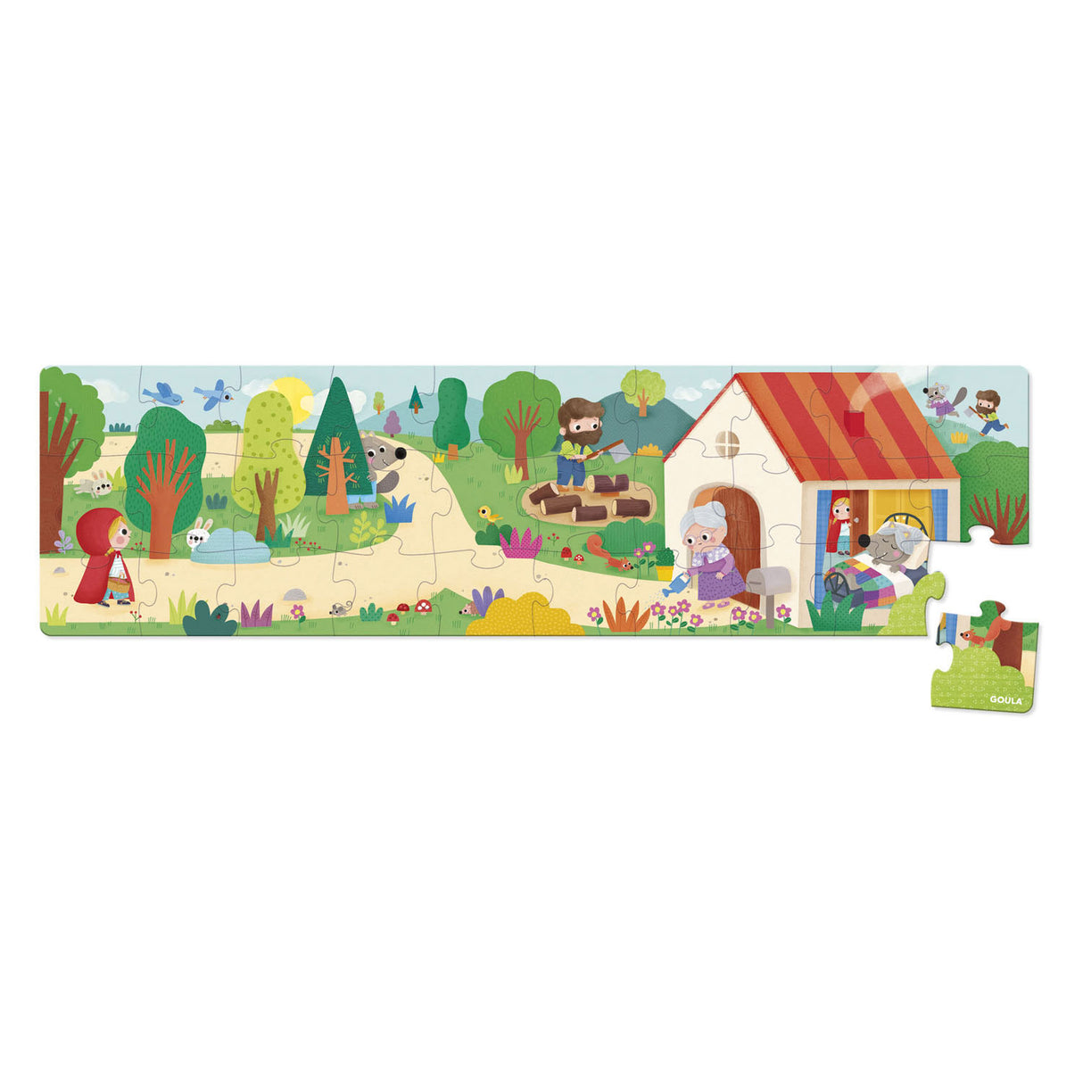 Diset jumbo goula puzzle xxl petit chaperon rouge, 30 pcs.