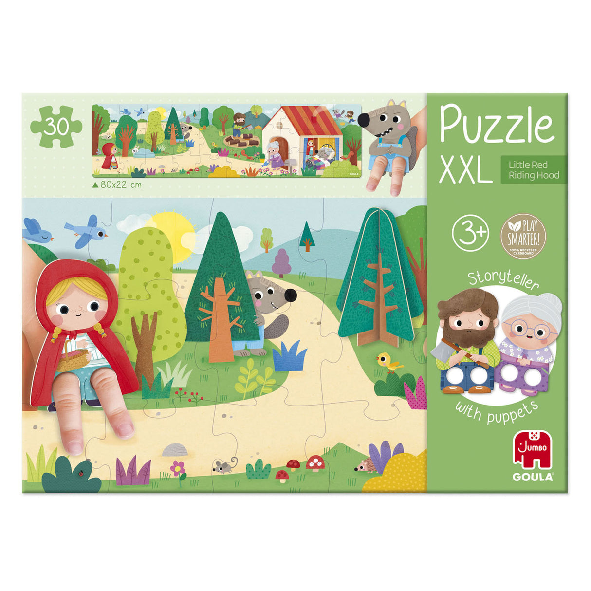Diset jumbo goula puzzle xxl petit chaperon rouge, 30 pcs.