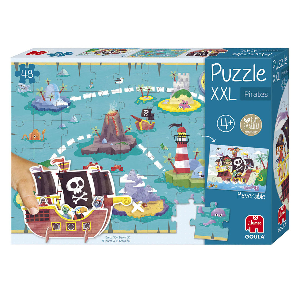 Puzzle goula géant pirates xxl, 48 pcs.