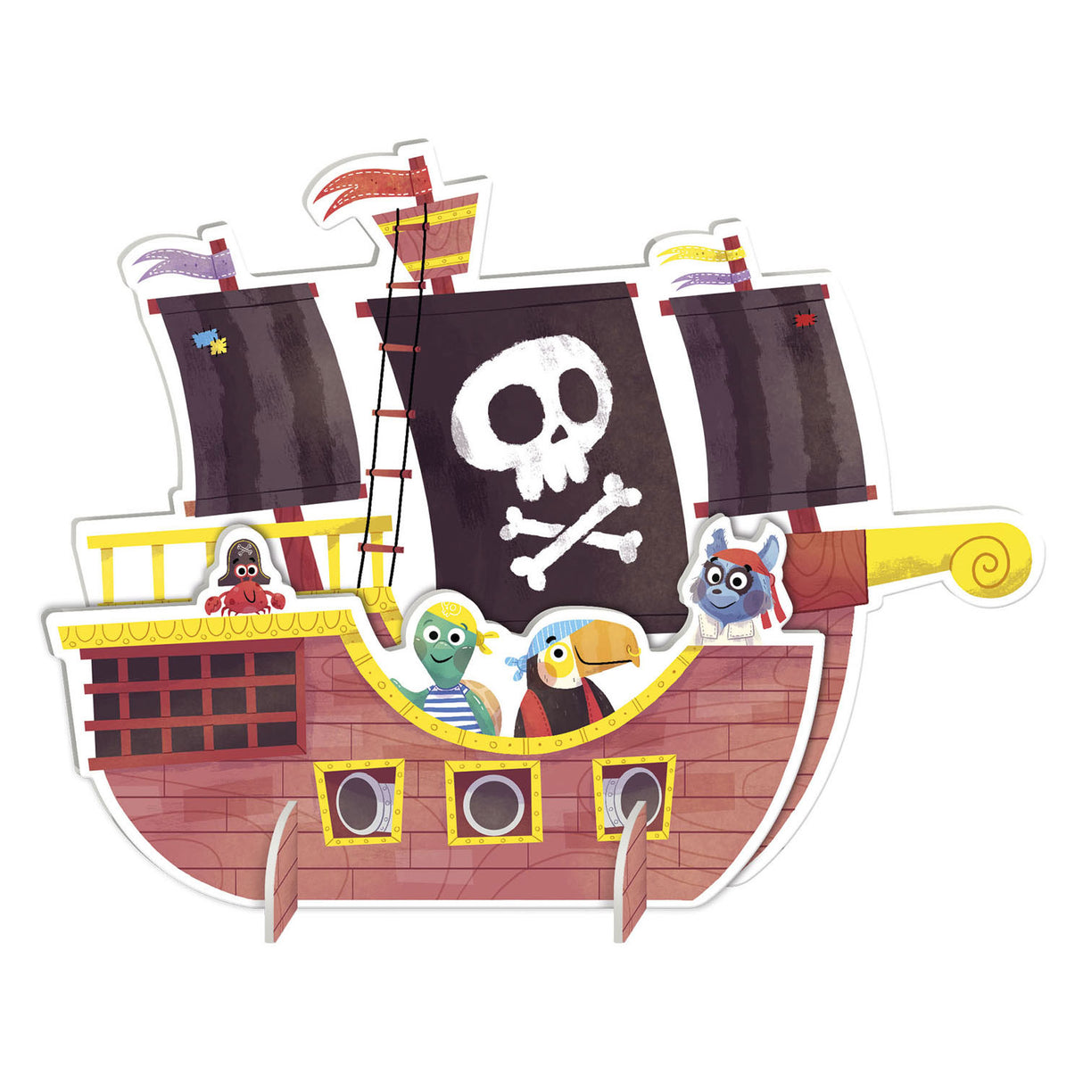 Goula puzzle enfant diset xxl bateau pirate 48 pièces