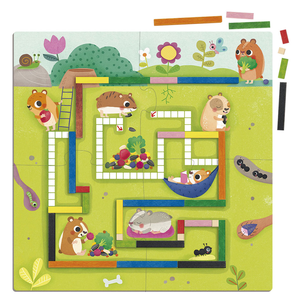 Jeu de mathématiques éducatif Jumbo Goula Hamsters 1 à 10