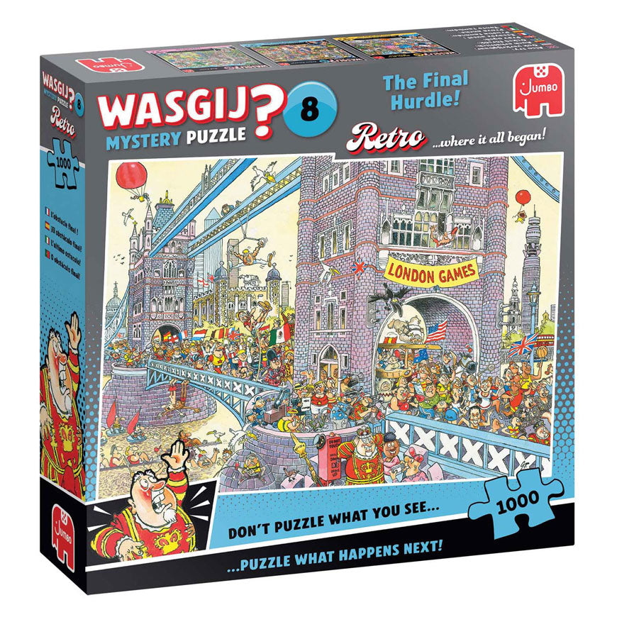 Puzzle Jumbo Wasgij Retro Mystery 8 - Le dernier obstacle !, 1000 pcs.