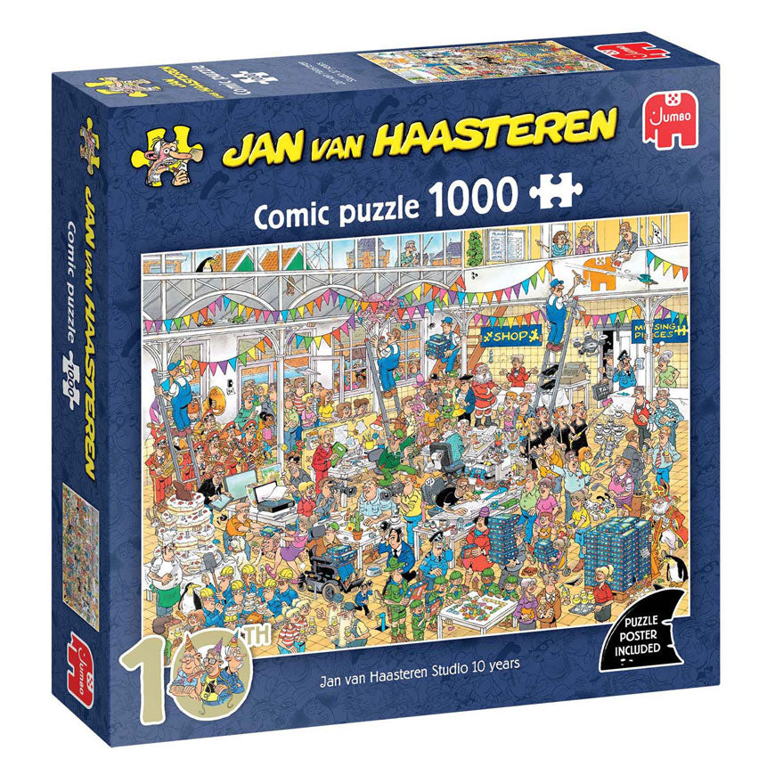 Puzzle Jumbo Jan van Haasteren - 10 ans Jan Van Haasteren Studio, 1000 pcs.