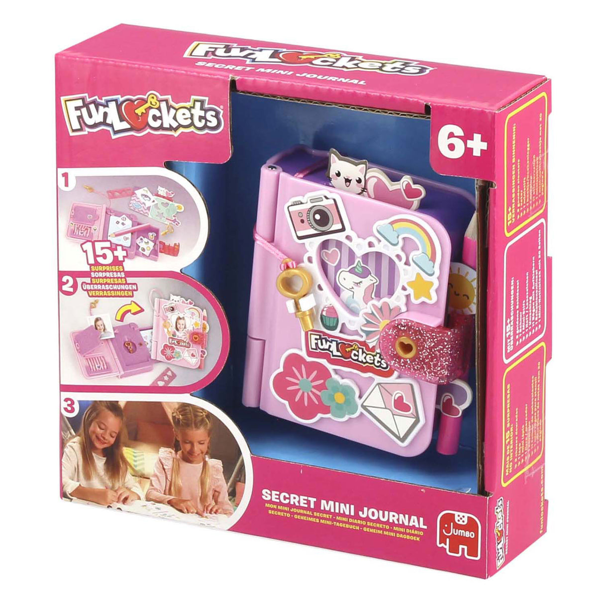 Mini journal secret Jumbo funlockets | 2 pièces