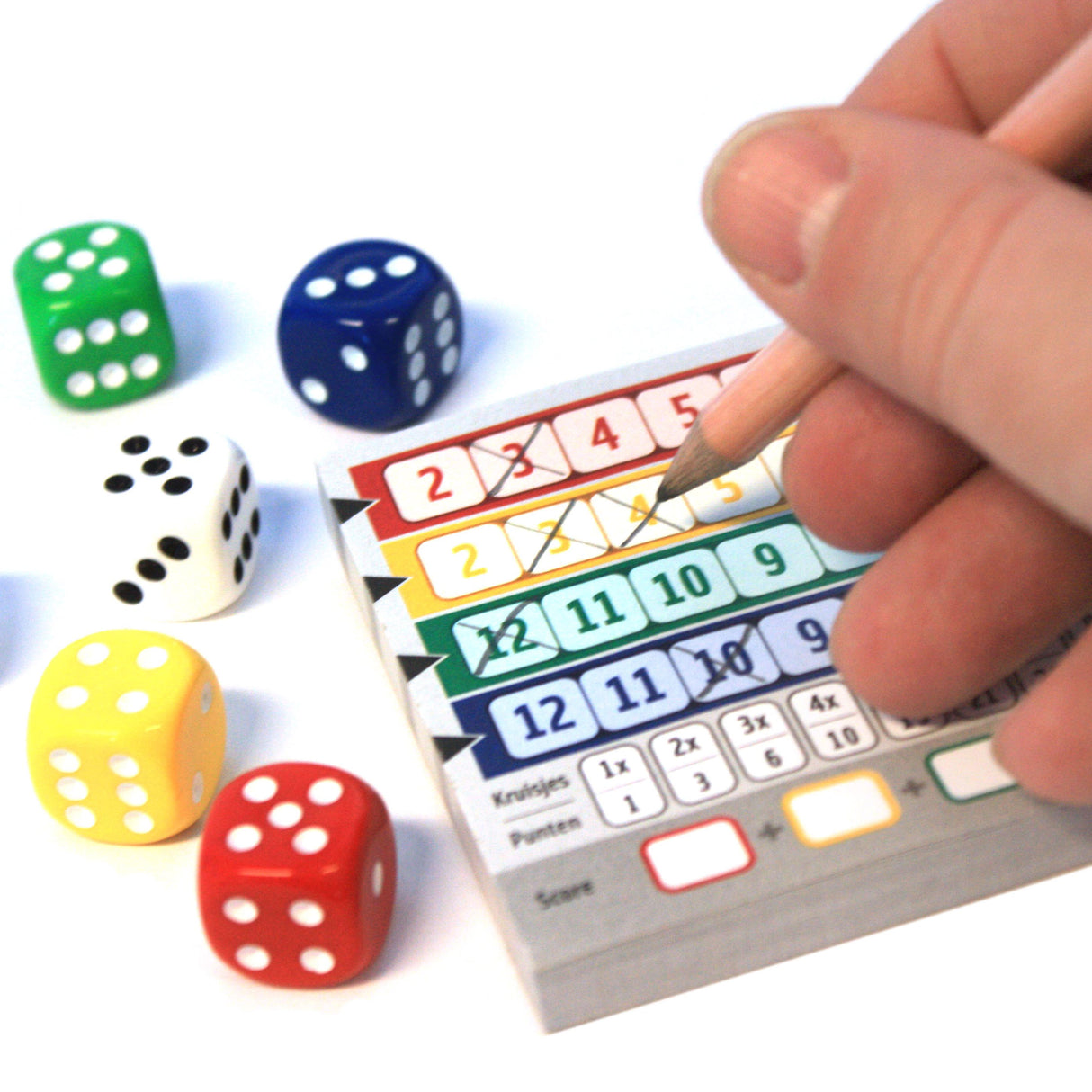 White goblin games jeu de dés qwixx (néerlandais, 2 - 5 joueurs, 15 minutes, à partir de 8 ans)