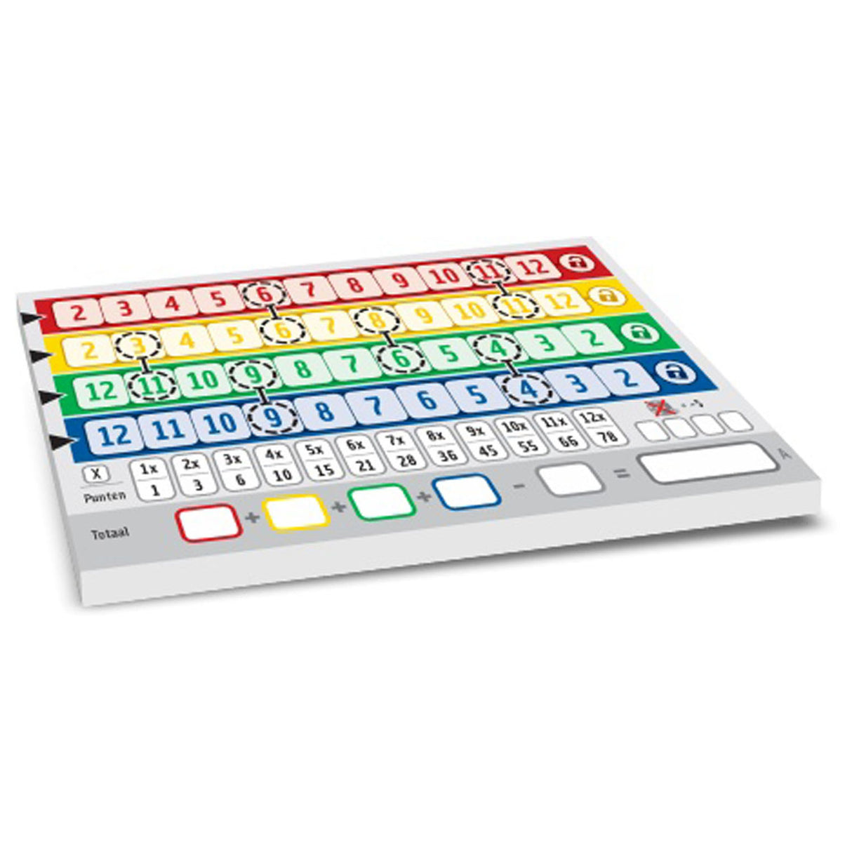 Extension qwixx des jeux White Goblin - connecté