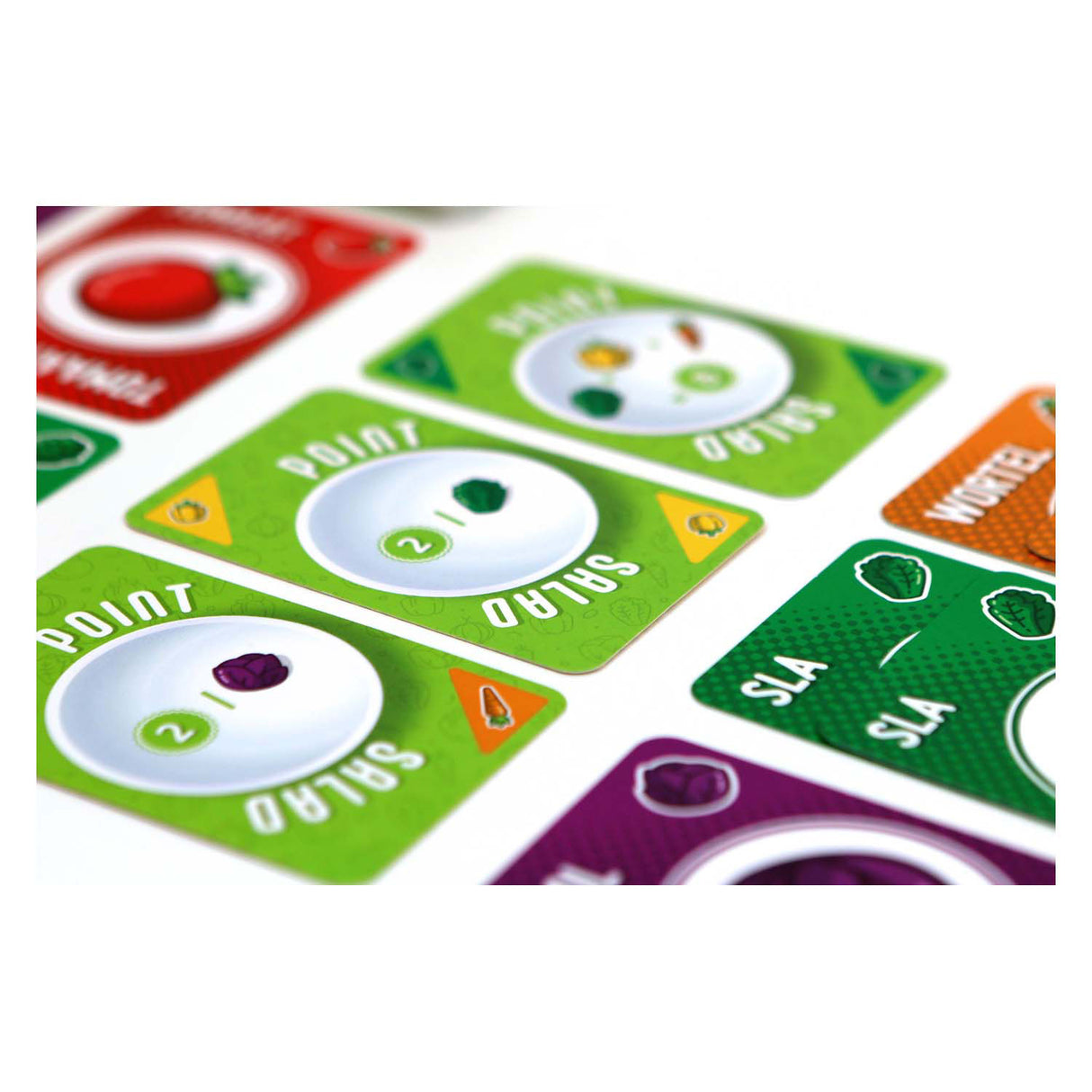 Salade de points de jeux de gobelin blanc - jeu de cartes