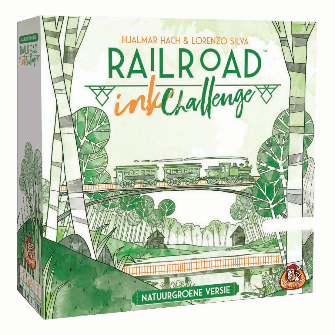 Jeu de dés White Goblin Games Railroad Ink (version verte naturelle) (néerlandais, 1 à 4 joueurs, 30 minutes, à partir de 8 ans)