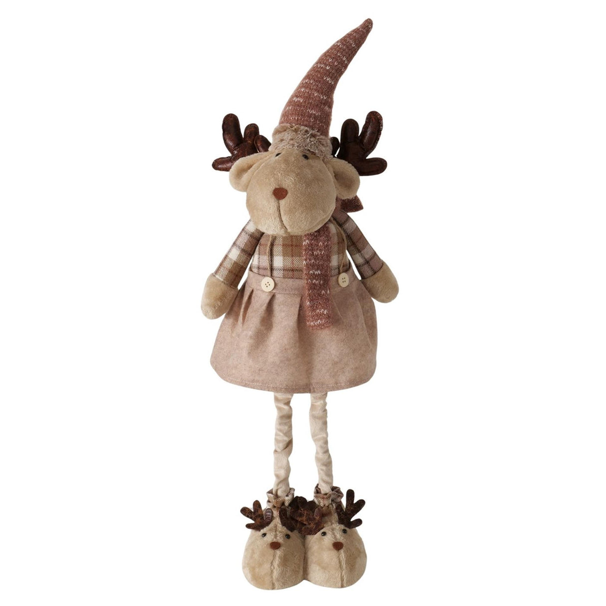 Boltze home figurine cerf kaley marron 27x30x110cm