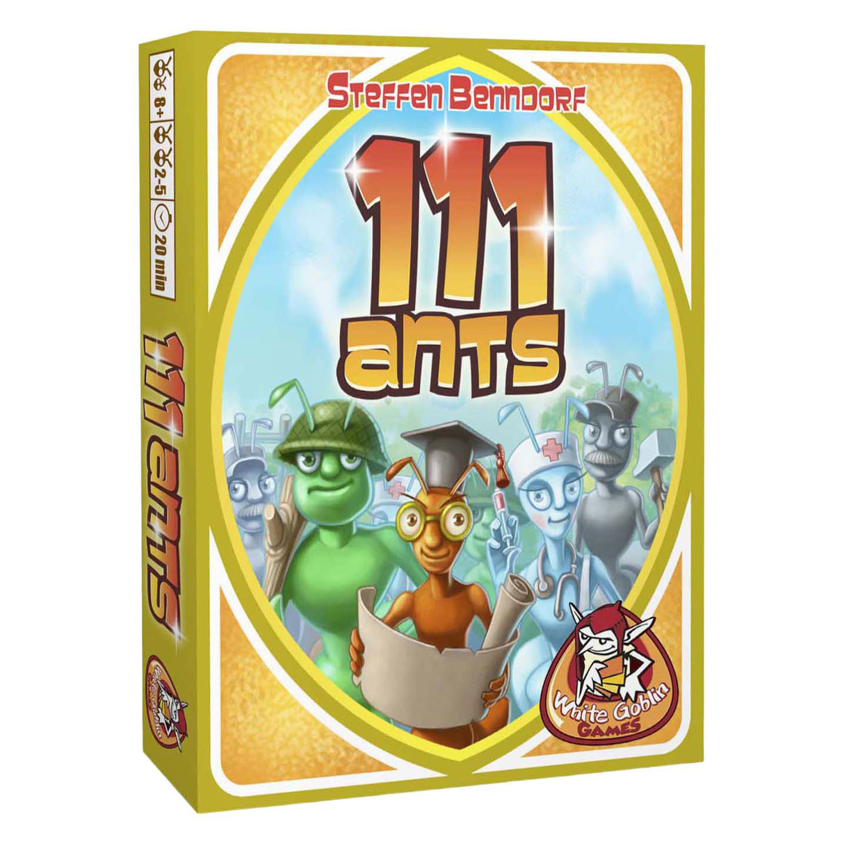 Jeux du gobelin blanc - 111 fourmis - jeu de cartes - 2 à 5 joueurs - variantes multiples - à partir de 8 ans - joli cadeau