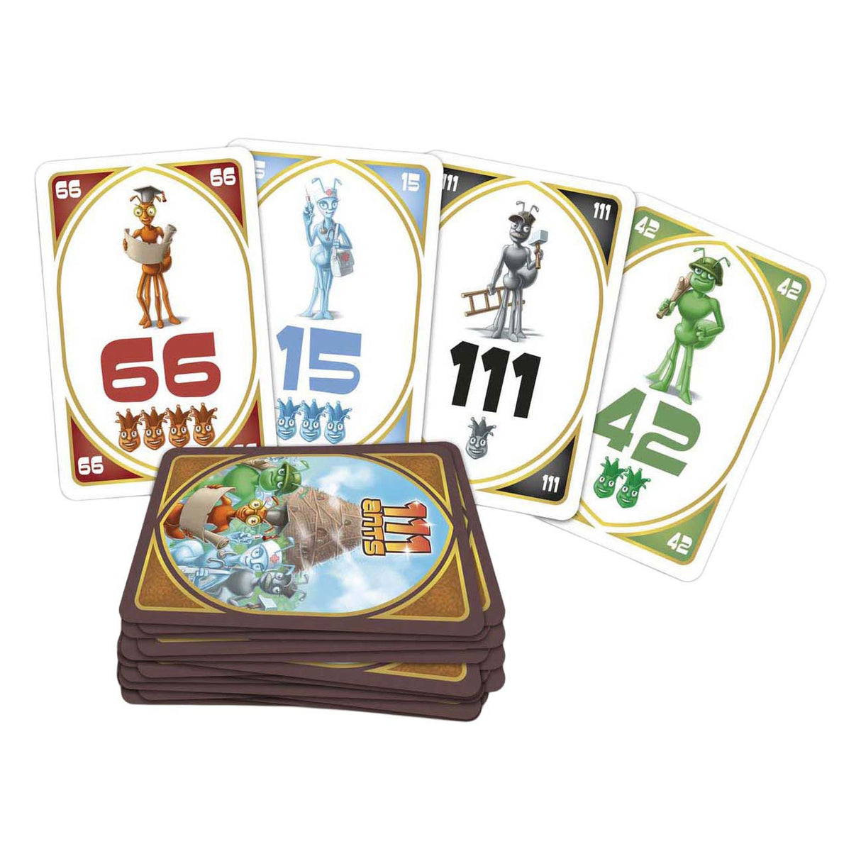Jeux du gobelin blanc - 111 fourmis - jeu de cartes - 2 à 5 joueurs - variantes multiples - à partir de 8 ans - joli cadeau