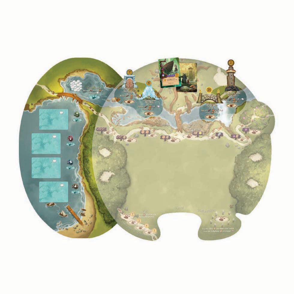 White goblin games everdell : jeu de société Pearlbrook (néerlandais, extension, 1 à 4 joueurs, 60 minutes, à partir de 10 ans)
