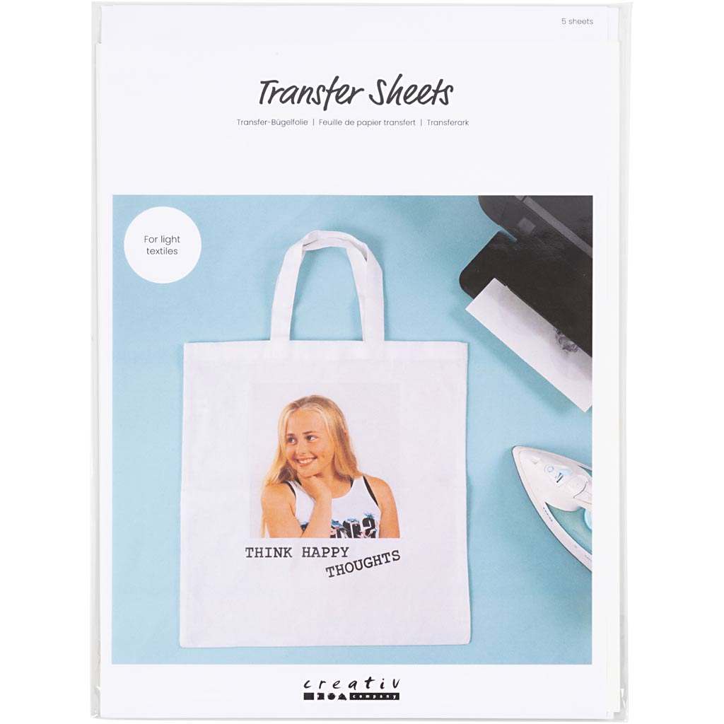 Creativ Company transfer sheets Transparent, 5 sheets