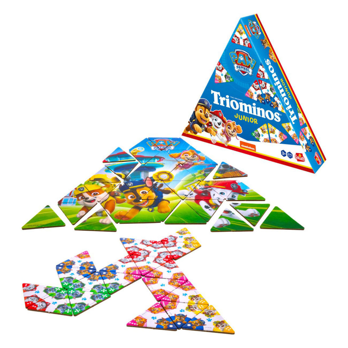 Goliath triominos junior Paw Patrol - jeu de société - jeu pour enfants - jouez aux triominos avec votre personnage préféré de Paw Patrol.