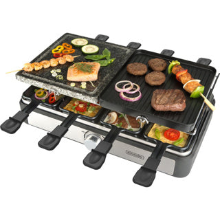 Bourgini gourmette raclette sur pierre 8p
