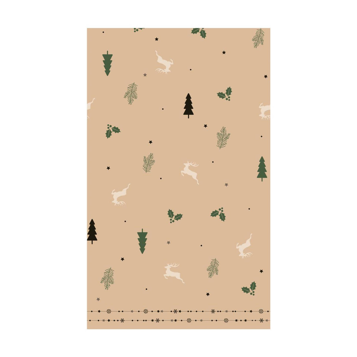 Nappe Duni naturelle yuletid 220 cm