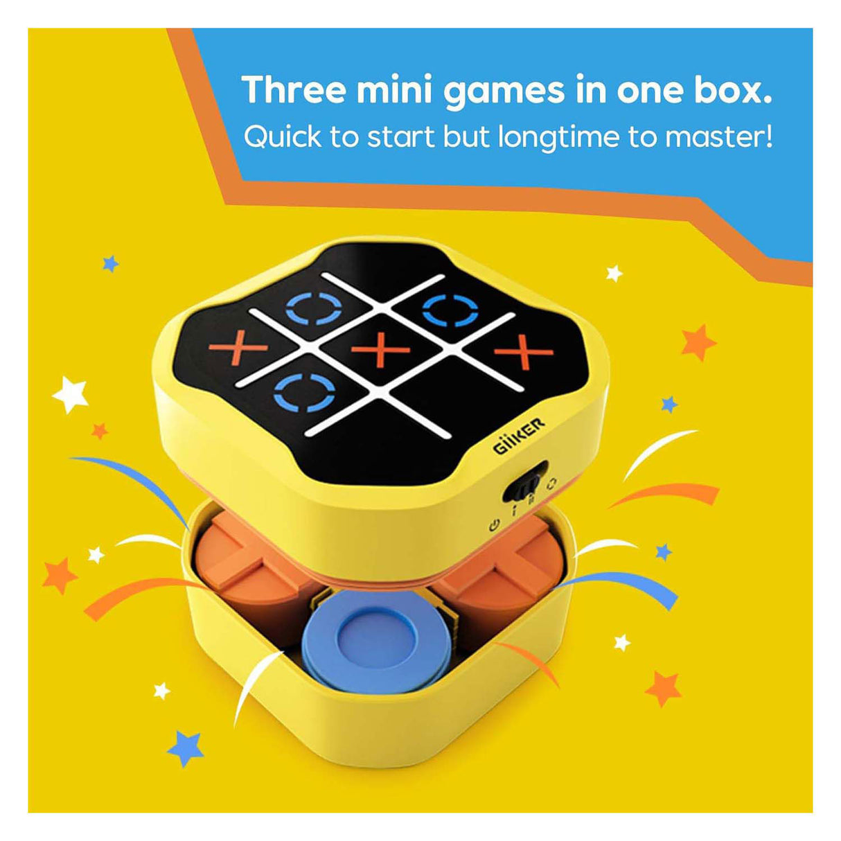 Jeu de tic-tac-toe Giiker - jaune