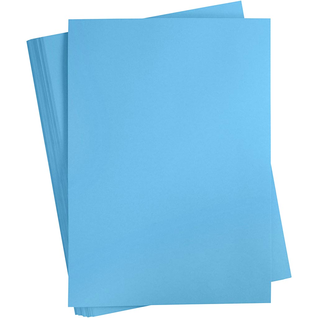 Carton coloré Creativ company, a2, feuille 420x594 mm, 180 gr, turquoise, 100 feuilles 1 boîte