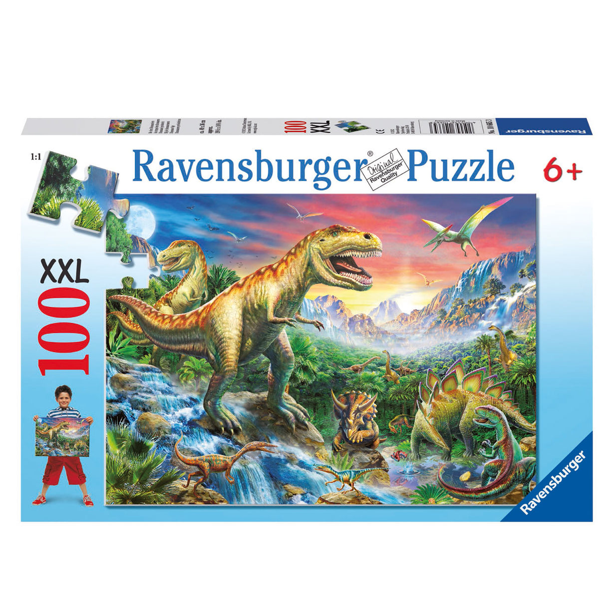 Puzzle Ravensburger avec les dinosaures - puzzle - 100 pièces