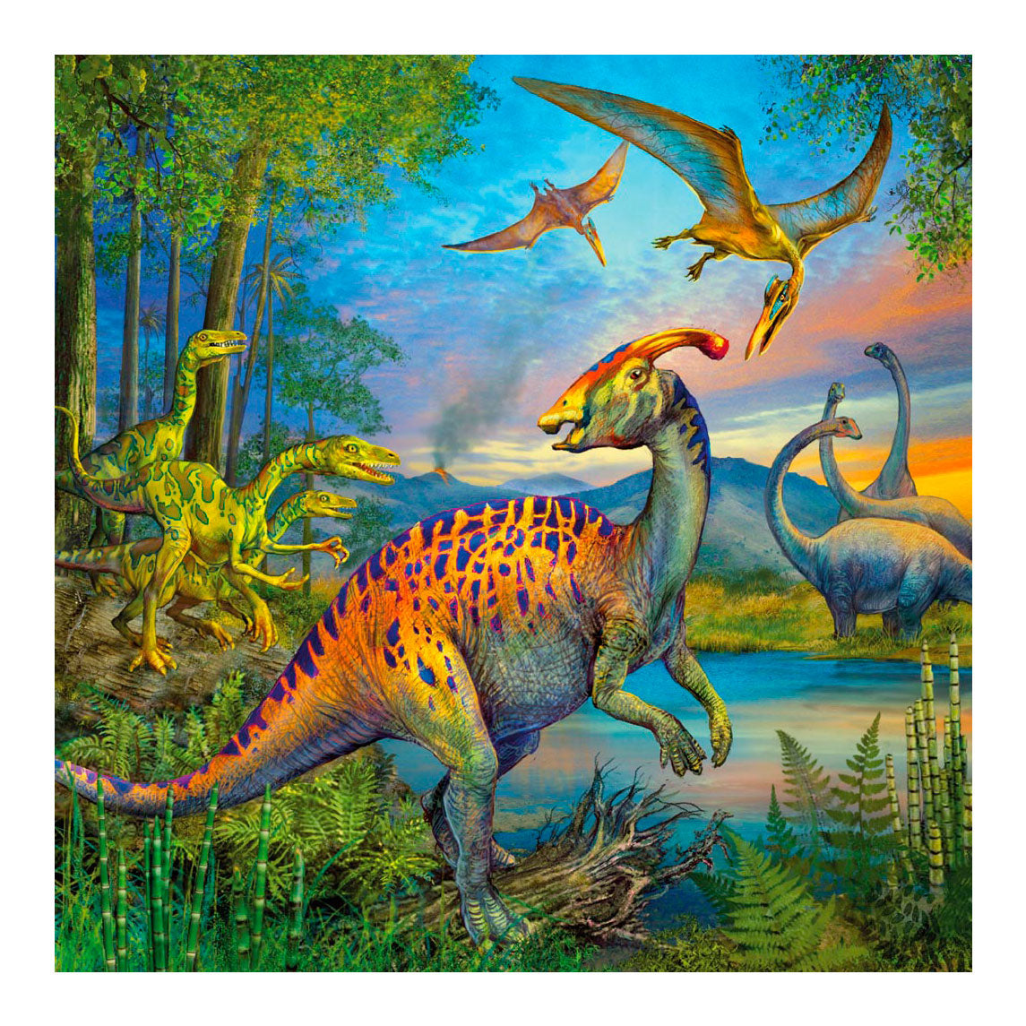 Ensemble de puzzles de dinosaures Ravensburger | 3x49 pièces
