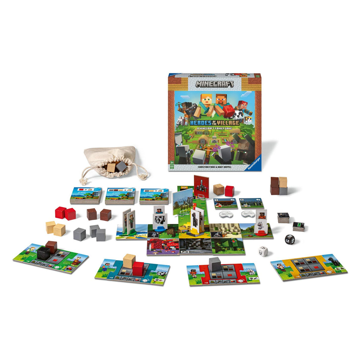 Ravensburger Minecraft Junior : Héros du Village - jeu de société