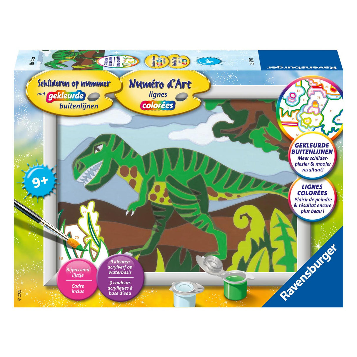 Peinture de Ravensburger par numéro dino