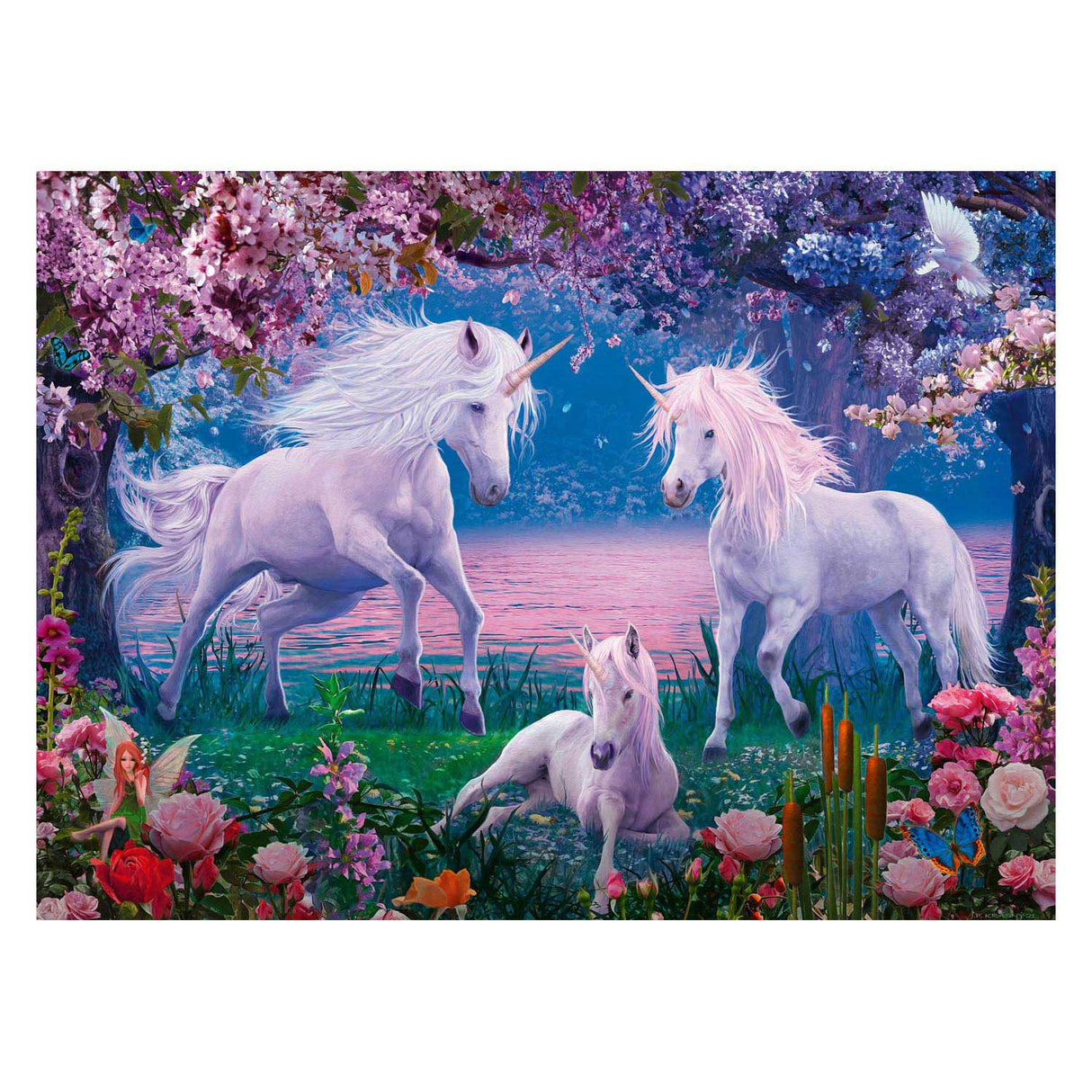 Ravensburger puzzle licornes enchanteresses, 100 pcs. XXL