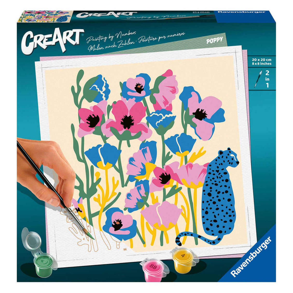 Peinture par numéro Ravensburger - coquelicot
