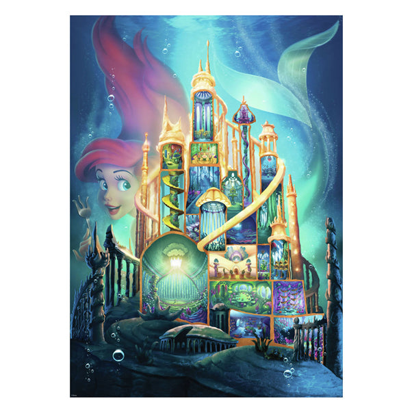 Ravensburger Puzzle Puzzle Disney Castles Ariel, 1000st.
