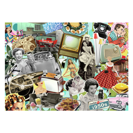 Puzzle Ravensburger des années 1950, 1000 pièces.