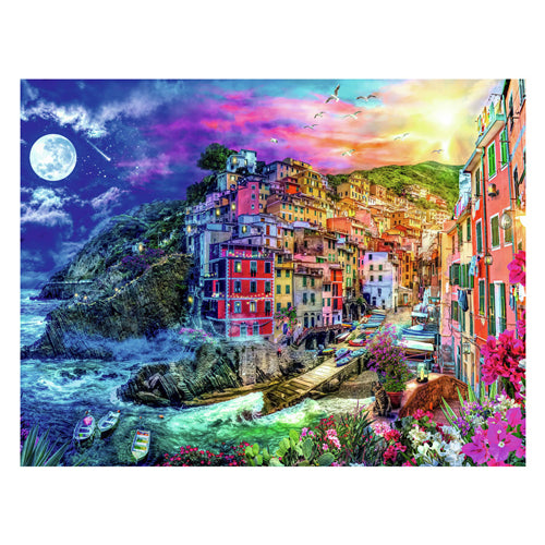 Puzzle Ravensburger Cinque Terre - Puzzle coloré 2000 pièces.