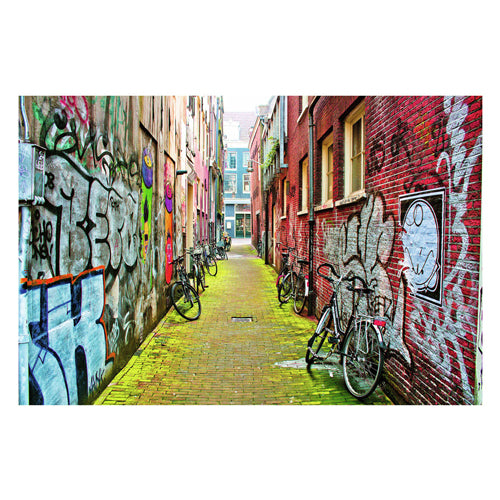 Rue du puzzle Ravensburger à Amsterdam, 3000e.