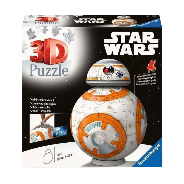 Ravensburger Puzzle 3D Star Wars BB-8, 99 pcs.