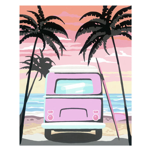Ravensburger creart peinture par numéro - vie à la plage