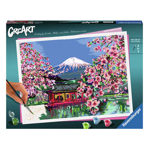 Ravensburger Creart Painting au numéro - Cherry Blossom japonaise