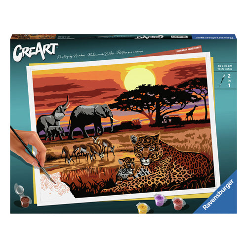 Ravensburger Creart Painting au numéro - Paysages de Savannah
