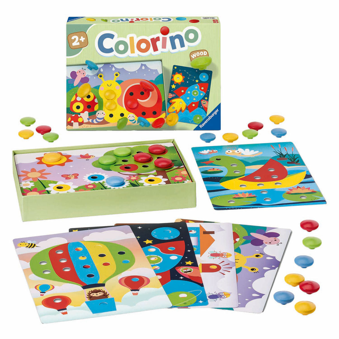 Ravensburger - mon colorino en bois - jeu éducatif - à partir de 2 ans