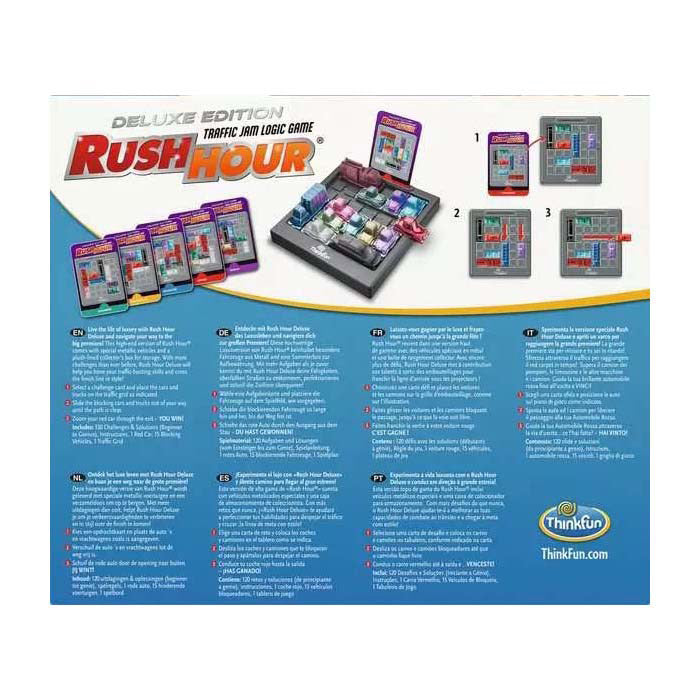 Thinkfun Ravensburger Rush Hour Deluxe - Jeu de puzzle pour enfants et adultes.