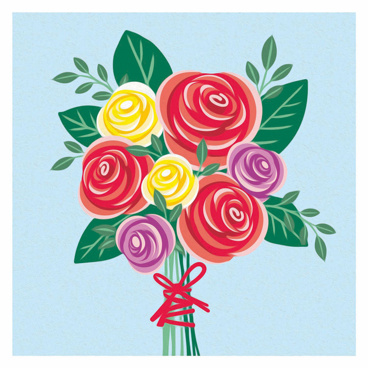 Peinture créative par numéro Ravensburger - bouquet de roses