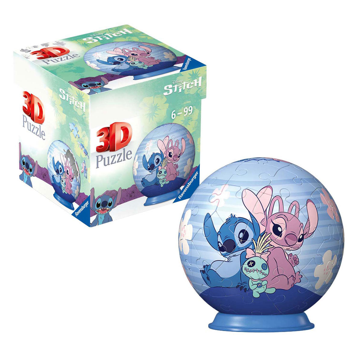 Ravensburger Puzzle 3D point de balle et ange, 54 pcs.
