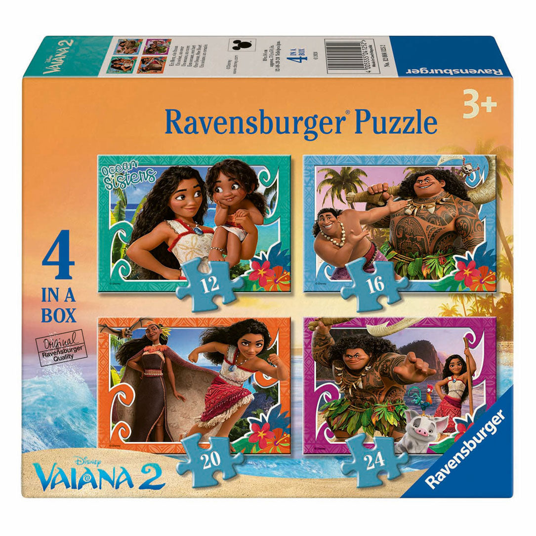 Ravensburger puzzle 4en1 disney vaiana 2