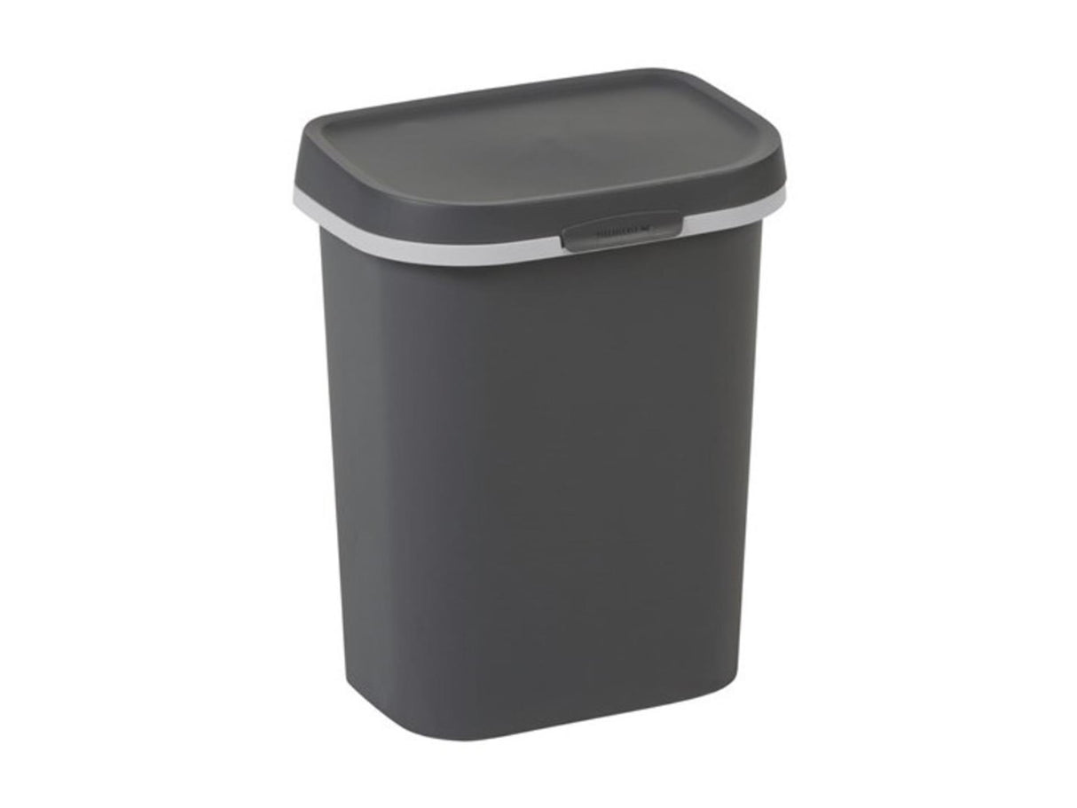 Curver poubelle mistral plate 10 litres anthracite 25x17x30 cm (lxpxh)